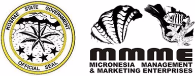 コスラエ州政府の紋章とMicronesia Management and Marketing Enterprises